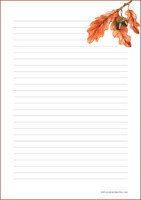 Autumn branch - writing papers (A4, 10s) #2