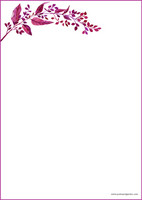 Syksyinen oksa - kirjepaperit (A5, 10s) #3