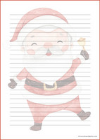 Santa Claus - writing papers (A4, 10s) #1