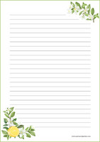 Sitruuna- kirjepaperit (A5, 10s) #1