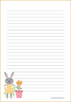 Bunny - writing papers (A5, 10s) #4