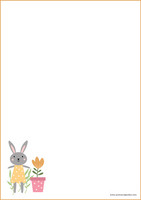 Bunny - writing papers (A5, 10s) #4