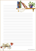 Books - writing papers (A5, 10s) #3