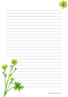 Kukat - kirjepaperit (A5, 10s) #14