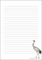 Crane - writing papers (A5, 10s) #1