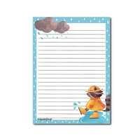 Only Happy Things - Rainy day raccoon -notepad (A5, 50s)