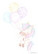 Unicorn and balloons #1 - writing papers (A4, 10s)
