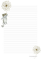 Kissa #5 - kirjepaperit (A4, 10s)