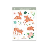 Mila Made - Deer spring (A6 sticker sheet)