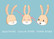 Mantelina - Three bunnies