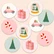 Muchable - 10 small Christmas stickers (diameter 3cm) #1
