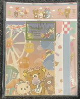 San-X Rilakkuma amusement park letterset (24p+12e) #1