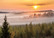 A misty landscape