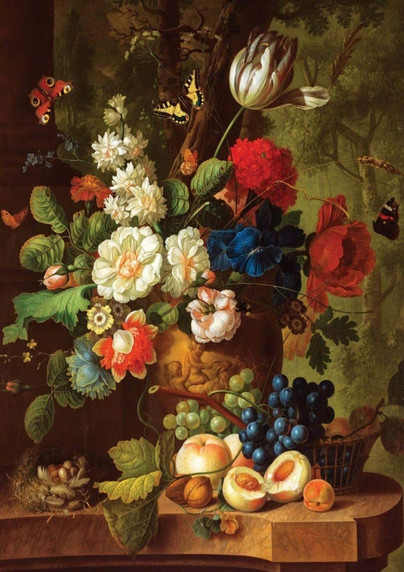 Roses and Tulips Still Life, 1000 palaa