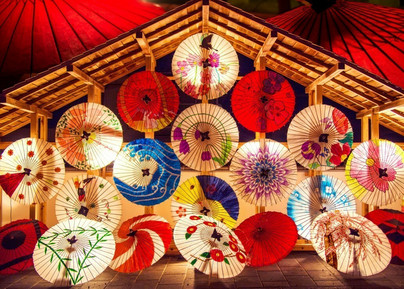 Japanese Umbrellas, 500 palaa