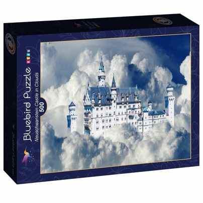 Neuschwanstein Castle in Clouds, 500 palaa