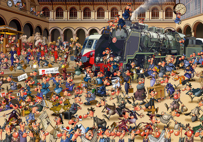 Ruyer François: French Train Station, 1000 palaa