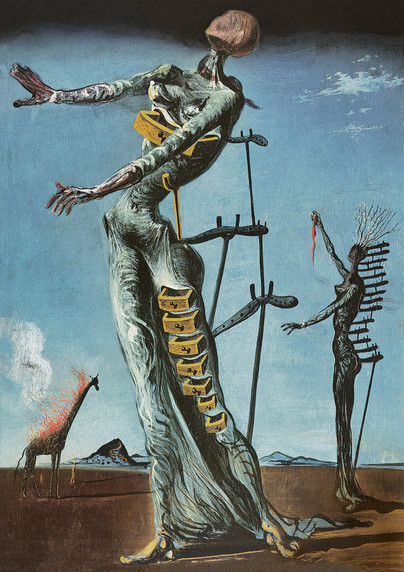 Salvador Dalí: Burning Giraffe, 1000 palaa