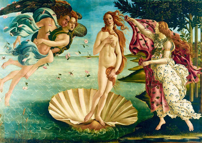 Botticelli: The birth of Venus, 1000 palaa