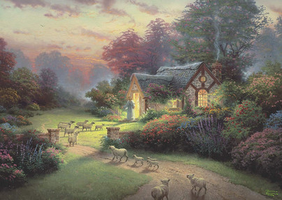 Thomas Kinkade: Spirit Cottage of the Good Shepherd, 1000 palaa