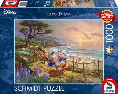Thomas Kinkade: Donald and Daisy A Duck Day Afternoon, 1000 palaa