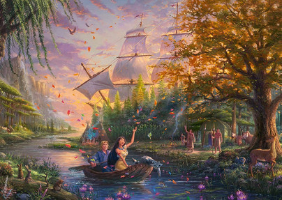 Thomas Kinkade: Pocahontas, 1000 palaa