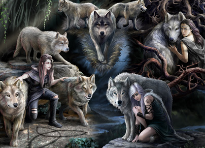 Anne Stokes: Wolf Collage, 1500 palaa