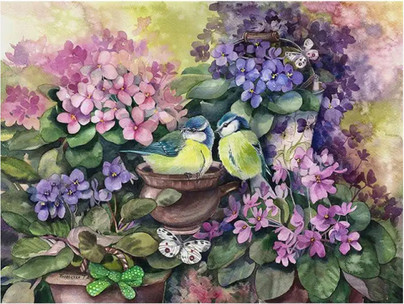 Bird's Nest in the Violets, 1000 palaa