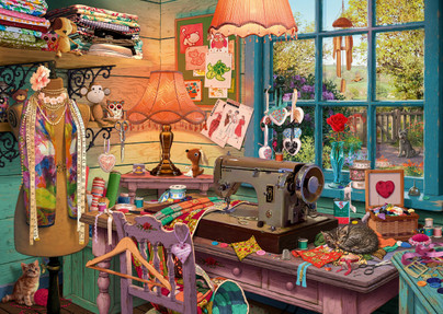 Secret Puzzle: In the sewing room, 1000 palaa