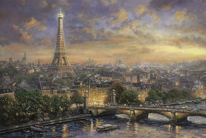 Thomas Kinkade: Paris, city of love, 1000 palaa