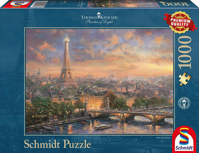 Thomas Kinkade: Paris, city of love, 1000 palaa