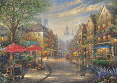 Thomas Kinkade: Cafe in Munich, 1000 palaa