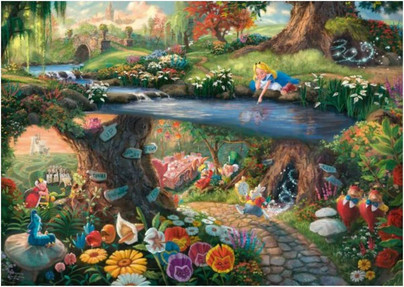Thomas Kinkade: Disney Alice in Wonderland, 1000 palaa