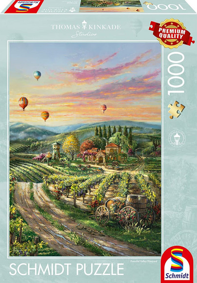 Thomas Kinkade: Peaceful Valley Vineyard, 1000 palaa
