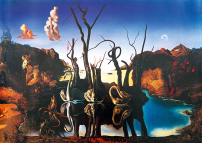 Salvador Dalí - Swans Reflecting Elephants, 1000 palaa