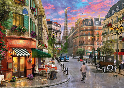 Street to the Eiffel Tower, 1000 palaa