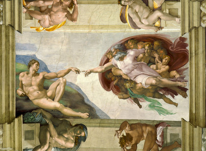 Michelangelo - The creation of Adam, 4000 palaa