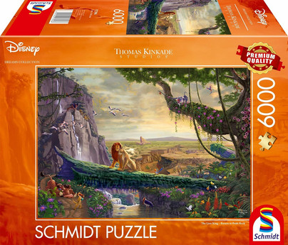 Thomas Kinkade: Disney, The Lion King, Return to Pride Rock, 6000 palaa