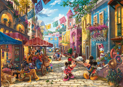 Thomas Kinkade: Disney, Mickey and Minnie in Mexico, 6000 palaa