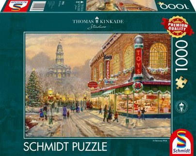 Thomas Kinkade: A Christmas wish, 1000 palaa