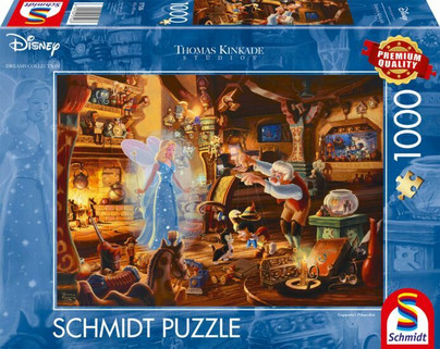 Thomas Kinkade: Geppetto’s Pinocchio, 1000 palaa