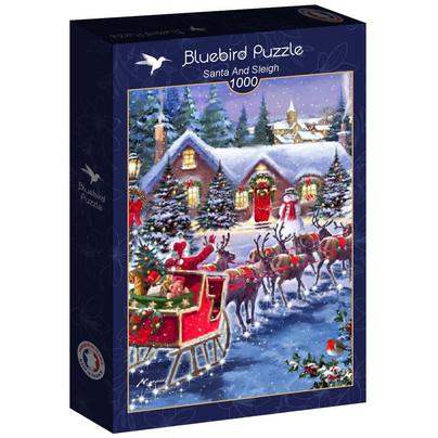 Santa And Sleigh, 1000 palaa