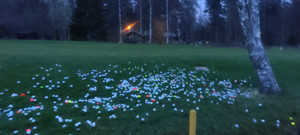 Järviballs rantamiehen aikaan saannoksia. 