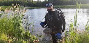 Järvipallot sukellus menossa