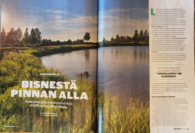 Ekologisempi golf kiinnostaa - Järviballs.fi Golflehden artikkelissa