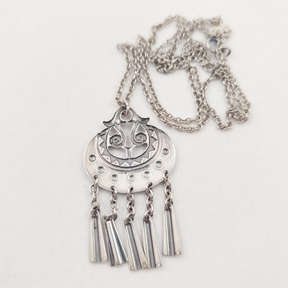 Kalevala Jewelry,'Kuutar'  Pendant + chain, Sterling -95