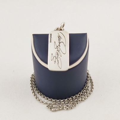 Kalevala Jewelry , Teemu Selänne #8 -necklace, Sterling