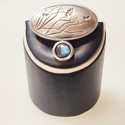 Kalevala Jewelry ' woman power' pendant / brooch, Sterling