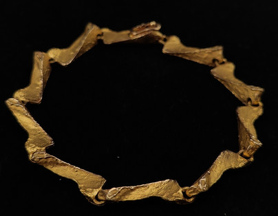 Lapponia Jewelry / Björn Weckström , ´Tunturipuro´ Bracelet, 14c Gold -74