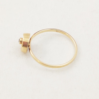 Sten & Laine , siro Sormus vuorikristallilla , 14k kultaa -82